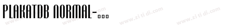 PlakatDB Normal字体转换